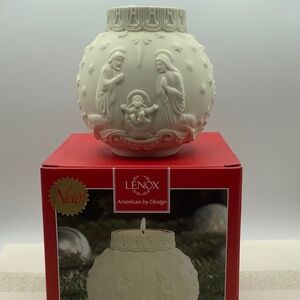 *NEW* Lenox Ornamental Glow Porcelain Nativity Votive